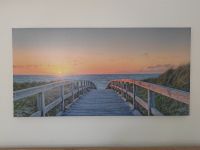 Wandbild Sonnenuntergang Strand Meer Maritim Leinwand Baden-Württemberg - Beuren Vorschau