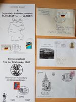 Briefmarken BRD 5 Belege 1981-90, Schleswig-Ware/M. Borsdorf - Zweenfurth Vorschau