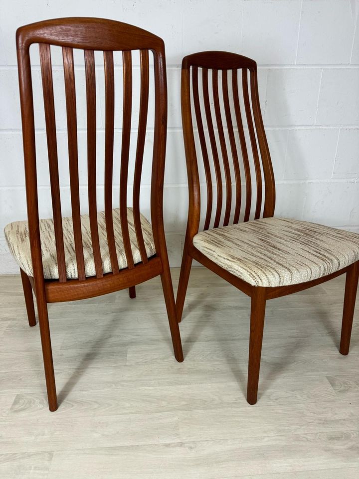 6 Vintage Teak Stühle dining chairs KAI KRISTIANSEN DANISH 70er in Delmenhorst