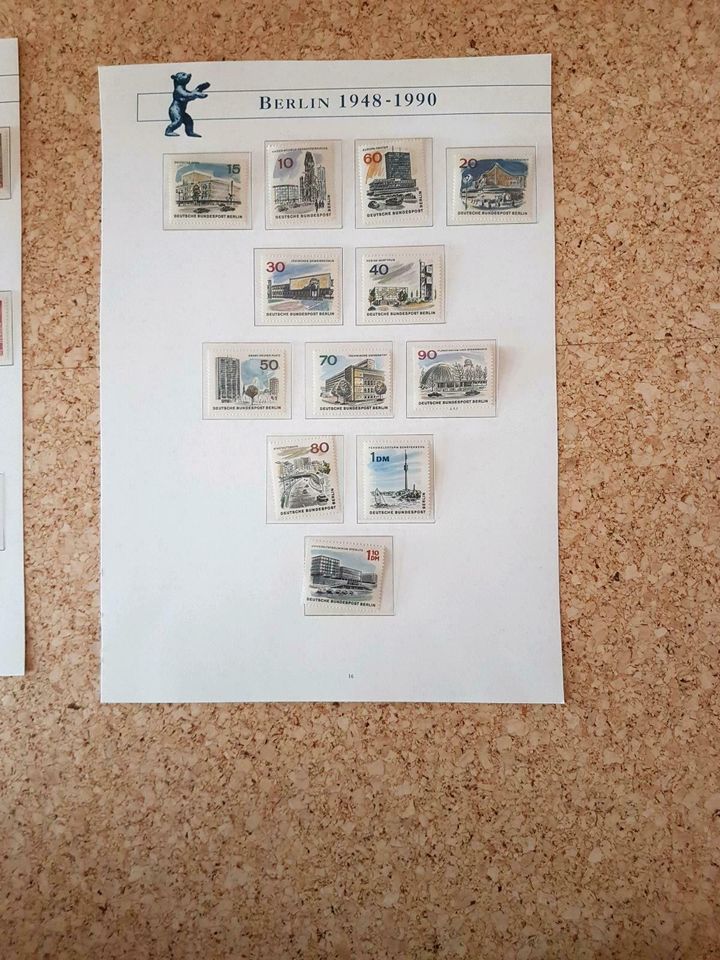 BERLIN Deutsche Bundespost Briefmarken 24x ungestempelt in Fünfstetten