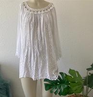 ZABAIONE Tunika Bluse Boho Ibiza Weiß Spitze 36 S M 38 Stuttgart - Stuttgart-Nord Vorschau