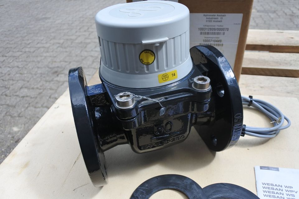 Hydrometer , Wasserzähler DN50 Diehl Wesan , unbenutzt in Ratekau
