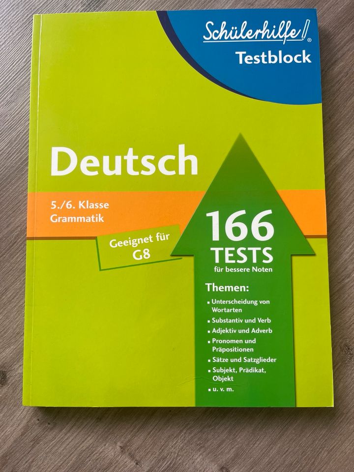 Englisch Kl. 7/8, Deutsch Kl. 5/6, Mathe Kl. 9/10, 166 Tests in Burscheid