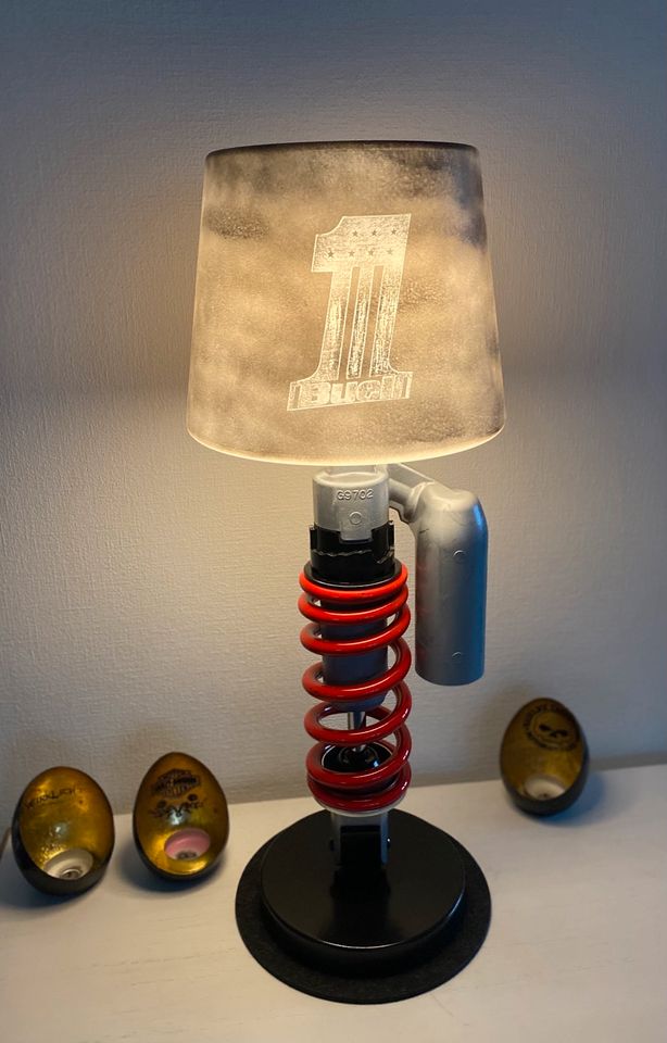 Lampe,deko,Harley Davidson,Buell Stoßdämpfer in Rheda-Wiedenbrück