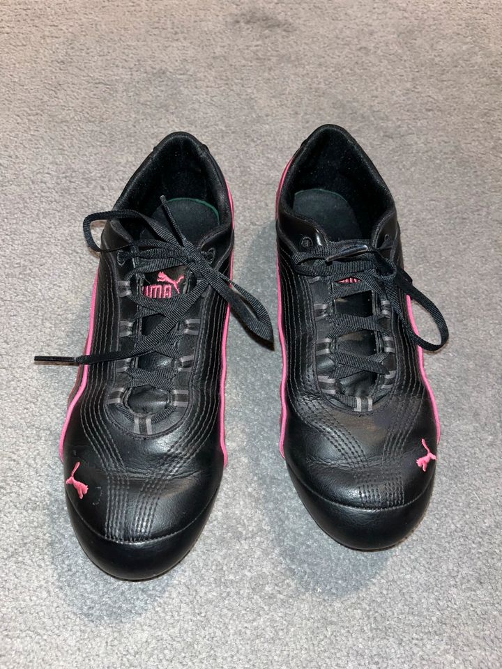 Puma Sneaker Größe 39 schwarz pink Turnschuhe Leder in Dillingen (Saar)