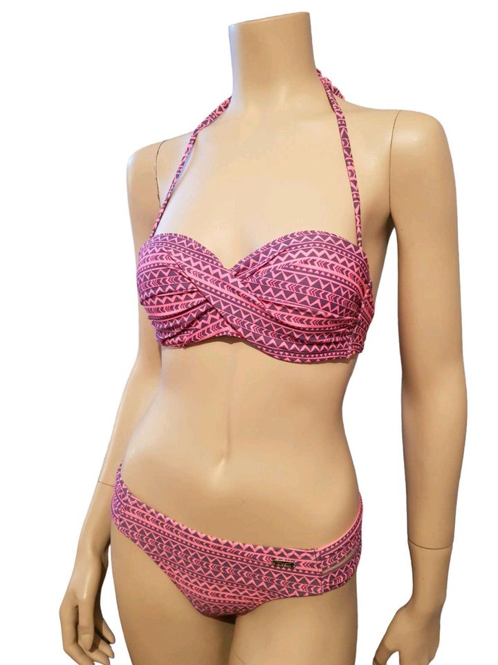 Venice Beach Bikini S 36B 70B Pink Grau Neu mit Etikett in OVP ! in St. Egidien
