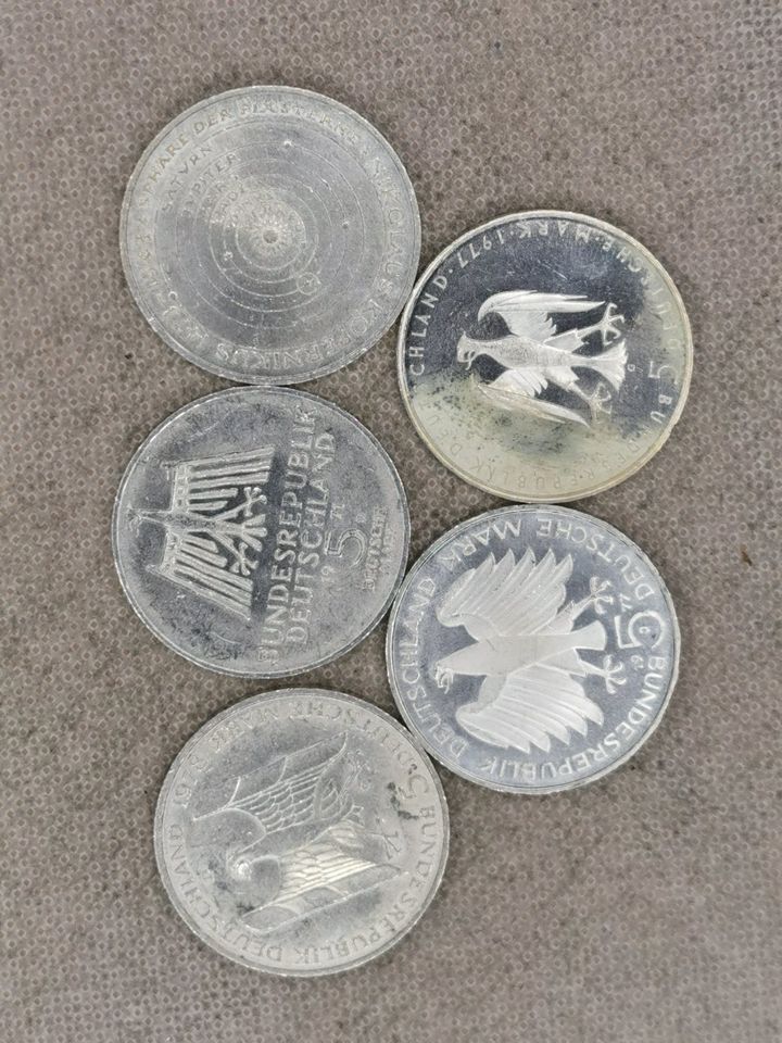 20 x 5 Mark Gedenkmünzen, Silber in Steinfeld