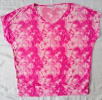 rosa-pink-weißfarbenes Damen-Shirt Gr. 46, Batik, von Janina Sachsen - Pirna Vorschau