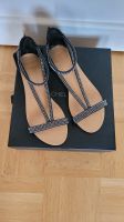 Leder Sandalen mit Glitzersteinchen schwarz Gr. 38,5 Rheinland-Pfalz - Linz am Rhein Vorschau