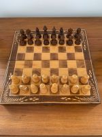 Schachspiel Holz klappbar mit Backgammon-Feld ** Vintage ** Hessen - Eichenzell Vorschau