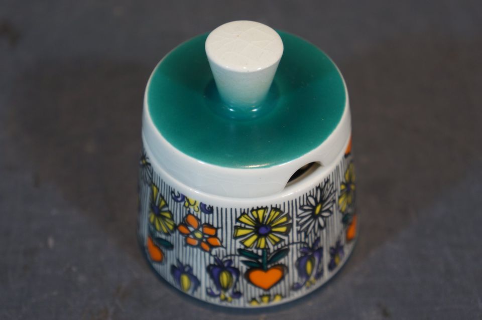 Vintage Goebel Keramik Menage Pfeffer & Salz + Senf Set ~1960er in Düsseldorf