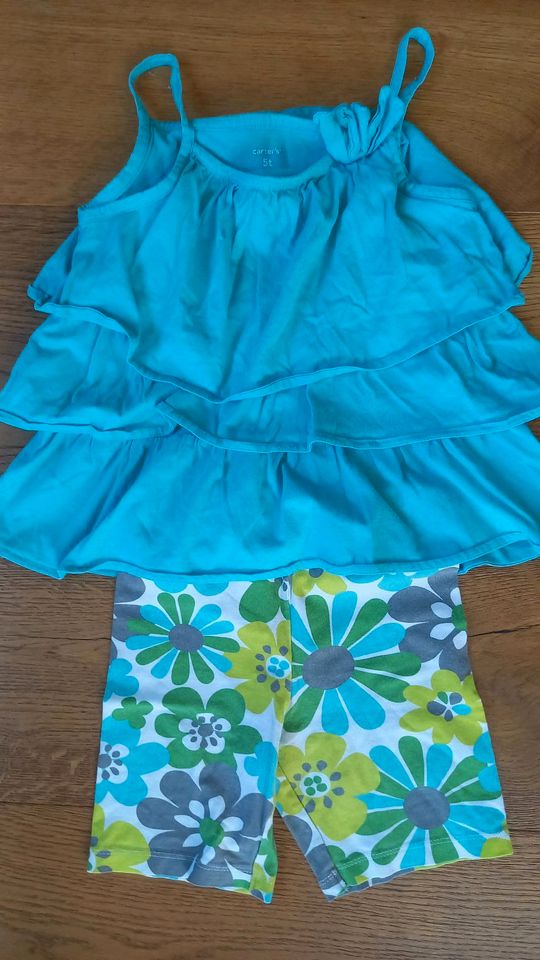 Carters Set kurze Hose und T-Shirt Mädchen gr. 110-116 in Denkte