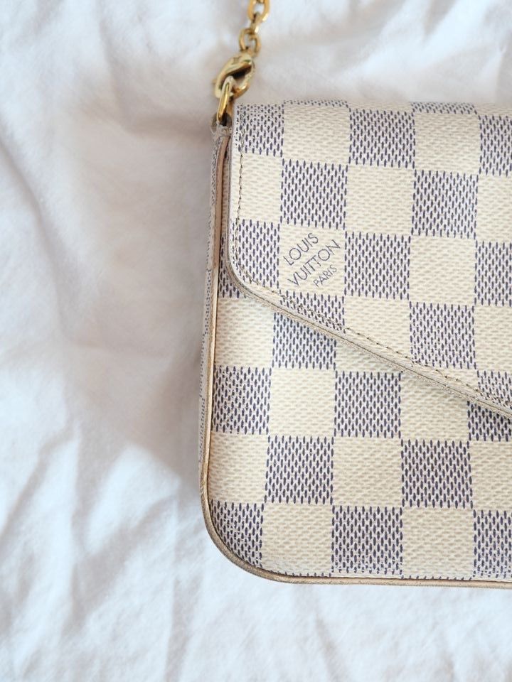 Louis Vuitton, Felicie Pochette Damier Azur Monogramm Tasche in München