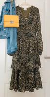 Neu! Gr.34 XS Vila Super schönes Kleid Leoprint schwarz Beige Niedersachsen - Peine Vorschau