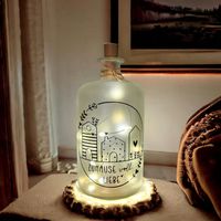 beleuchtete Flasche Zuhause Geschenk handmade Hessen - Edertal Vorschau