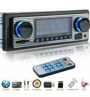 Retro Autoradio + Bluetooth Freisprecheinrichtung USB SD AUX MP3 Hessen - Bebra Vorschau