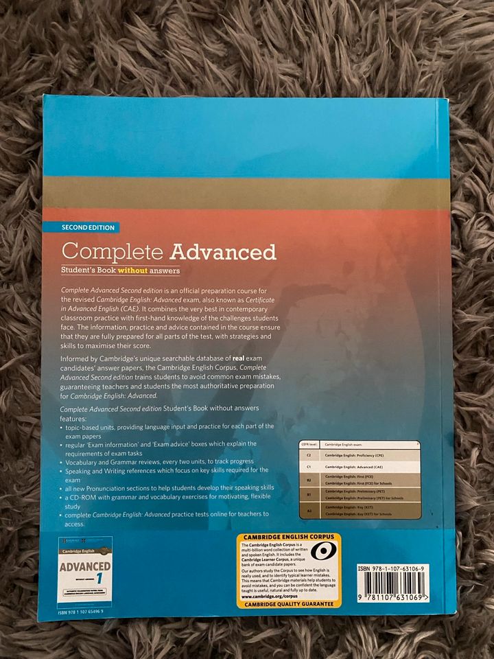 Cambridge English - Complete Advanced (Lehrbuch/student‘s book)C1 in Neuss