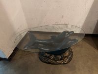 Wohnzimmer Tisch mit Delfiinen mit Glasplatte Brandenburg - Großthiemig Vorschau