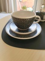 Frya Keramik schwarz weiß Strickmuster Tasse Teller handmade Leipzig - Knautkleeberg-Knauthain Vorschau