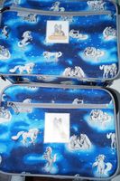Mc Neill Kinder Koffer Reisekoffer blau weiße Pferde Set Urlaub Güstrow - Landkreis - Gülzow-Prüzen Vorschau