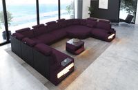 Sofa Wohnlandschaft Asti U Form mit LED Beleuchtung und Relaxecke Berlin - Treptow Vorschau