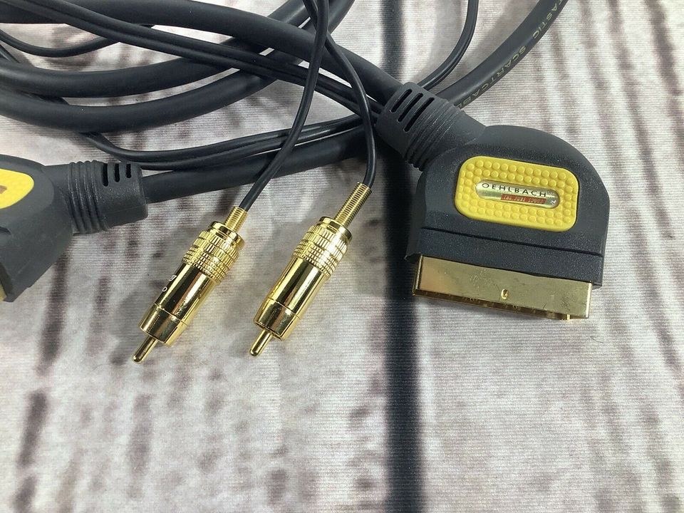 Scartkabel Audio Chinch-Kabel vergoldet 2m Oehlmann in Wittingen
