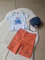 C&A Set T-Shirt Shorts und Mütze weiß apricot Größe 86 Dortmund - Hombruch Vorschau