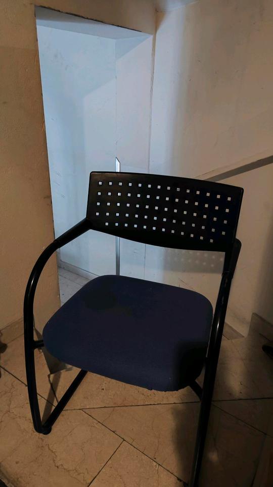 VITRA VISAVIS - Design Stuhl Bürostuhl Chair Freischwinger - blau in München