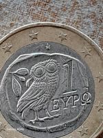 1 Euro Münze 2002  Griechenland Fehlprägung Brandenburg - Müncheberg Vorschau