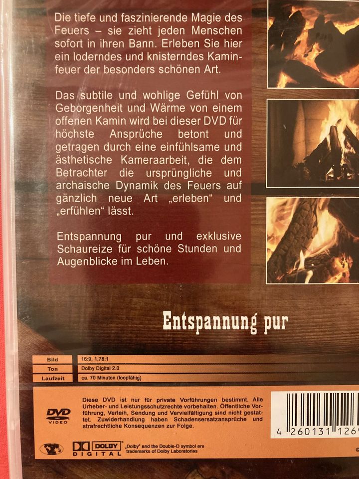 DVD- Ein gemütliches Zuhause Kaminfeuer,neu/OVP in Zeitlofs