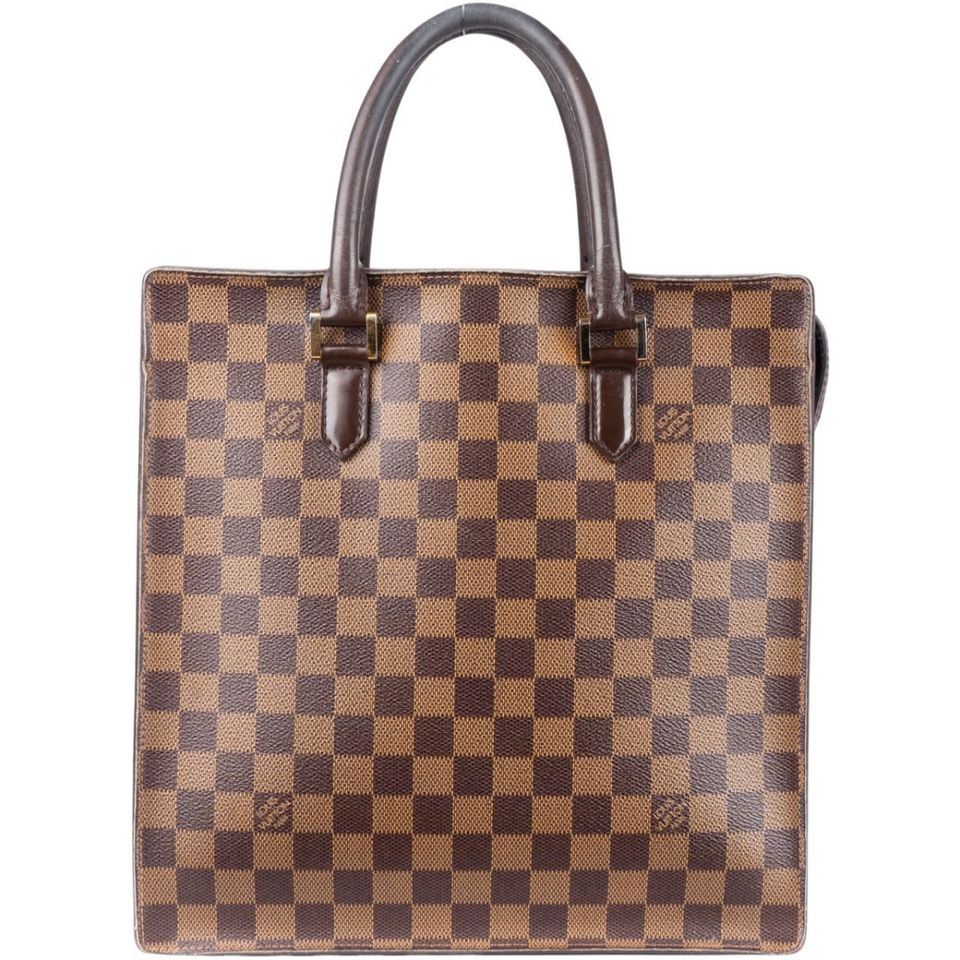 Louis Vuitton Damier Ebene Venice Sac Plat Handbag in Halle