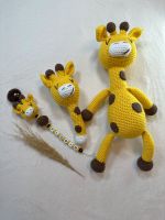 Amigurumi◆Giraffe◆Personalisierte Schnullerkette◆Rassel◆Geschenk Nordrhein-Westfalen - Niederzier Vorschau