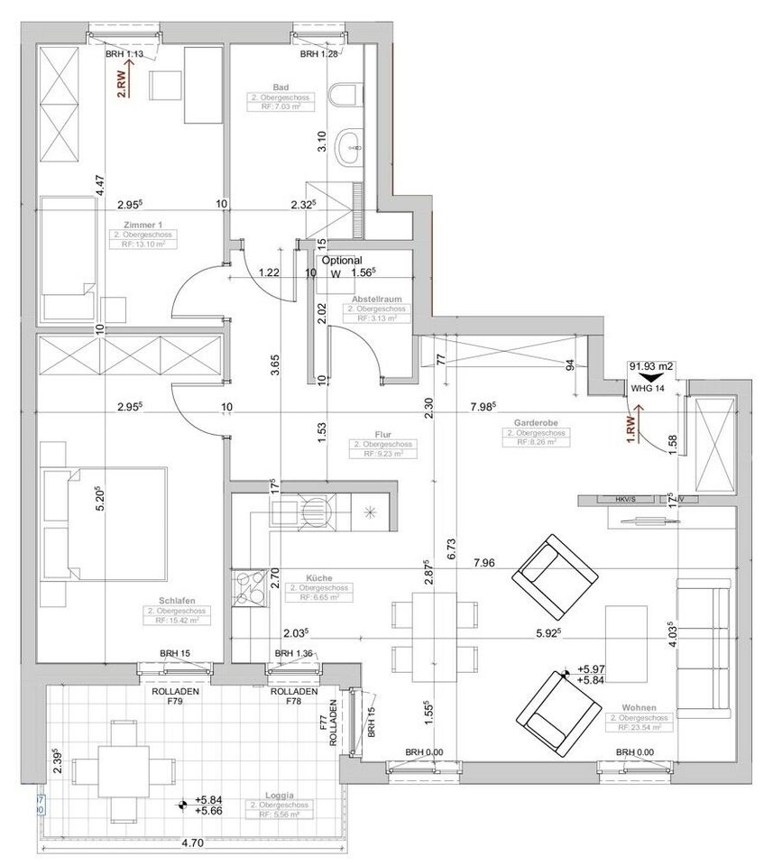 Neubau: Exklusive 3-Zimmer-Etagenwohnung mit Loggia in Oppenheim