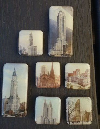 2 Sets Vintage Magnete New York Nostalgie in Egelsbach