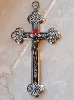 Millefiori Kreuz Jugendstil antik Mikro Mosaik 18(!) cm Bad Grund (Harz) - Windhausen Vorschau