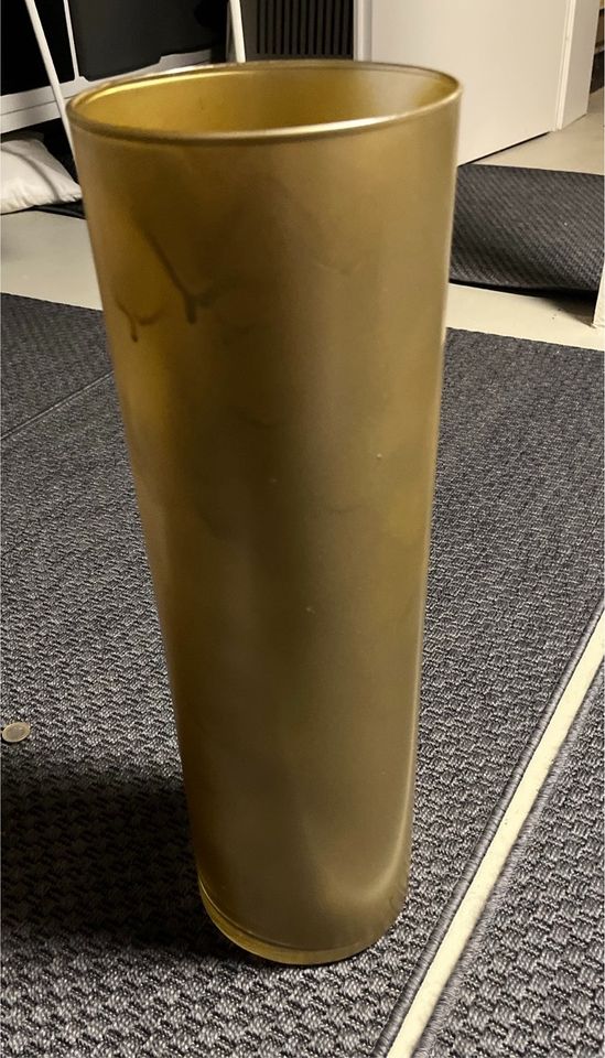 Bodenvase Glasvase Vase Gold Höhe 50cm in Erftstadt