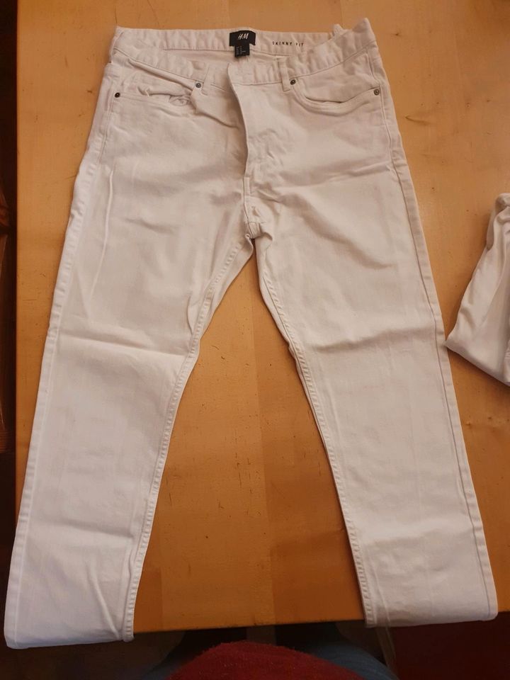 2 Weiße Herrenjeans H&M wie neu in Bopfingen