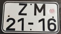 Nummernschild Motorrad DDR Niedersachsen - Niedernwöhren Vorschau