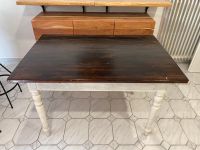 Tisch und 4 Stühle Shabby Vintage braun weiß Holz Niedersachsen - Velpke Vorschau