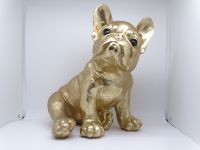 Dekofigur süßer Hund Bulldogge sitzend groß gold Cor Neuware Wiesbaden - Erbenheim Vorschau