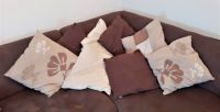 10 Velourkissen Couchkissen Dekokissen gebraucht braun beige Nordrhein-Westfalen - Bergheim Vorschau