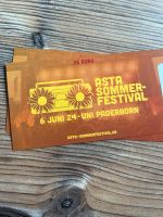 2x AStA Sommerfestival Paderborn Tickets Hardcover zu verkaufen Nordrhein-Westfalen - Lippstadt Vorschau