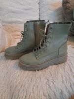 Schöne Boots Gr 39 khaki zu Jeans Hose Rock Jacke Harburg - Hamburg Sinstorf Vorschau