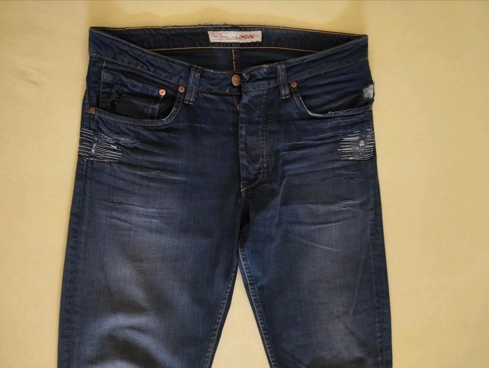 Pepe London Jeans Hose W32 L34 blau in Greiz