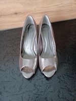 Peeptoe Pumps/ High Heel  Gr. 43 Silber ungetragen Hessen - Viernheim Vorschau