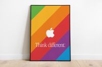 Apple Computers "Think different." LGBTQ Pride Poster Rainbow DIN Bonn - Bonn-Zentrum Vorschau