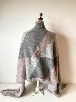 Poncho Schal Tuch groß Design graphisch Stone Grau Rosé Bayern - Ustersbach Vorschau