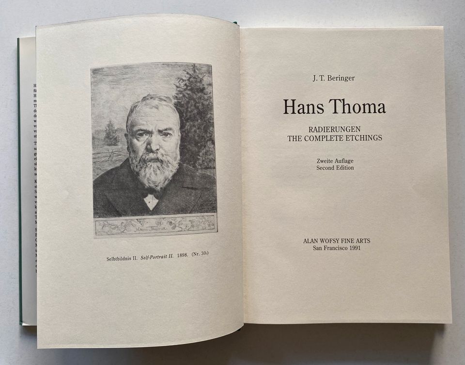 J. T. Beringer, „Hans Thoma - Radierungen“, antiquarisches Buch in Grasbrunn