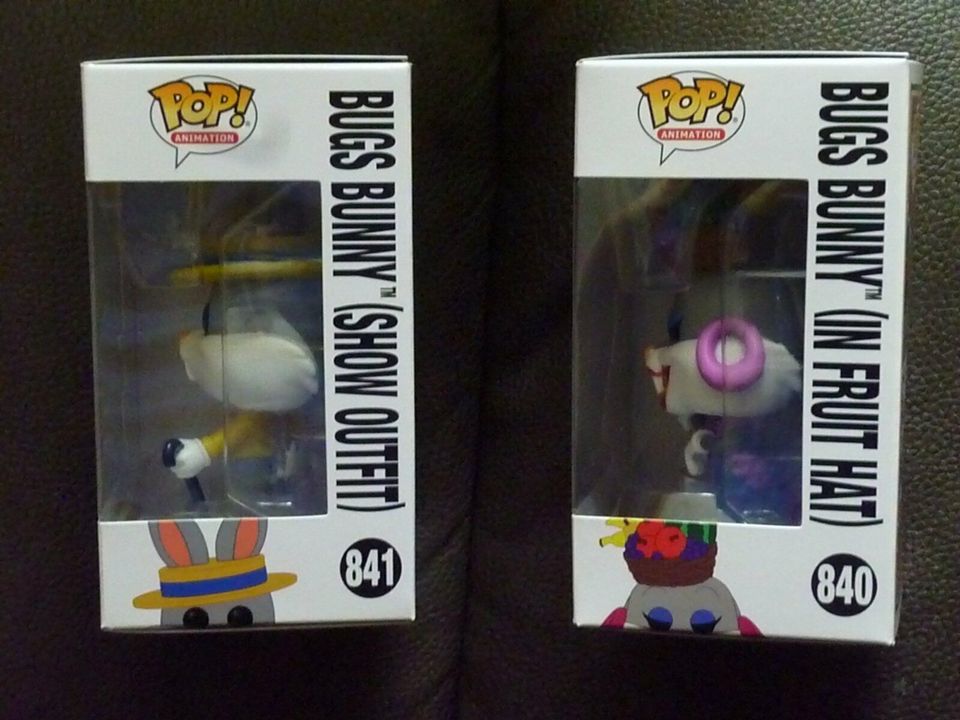 Funko Pop Nr 840 & 841 = Looney Tunes - 80 years - Bugs Bunny in Halle