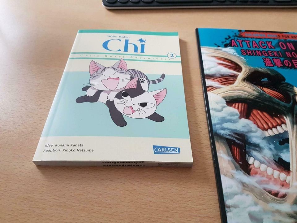 Süße Katze Chi's Sweet Adventures 2 Attack on Titan Malbuch Manga in Stuttgart